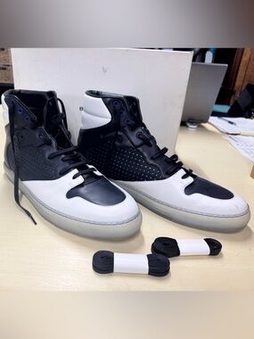 Balenciaga Blue and white High-Top Sneakers orig $669 47 EU Men 14